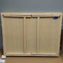 TEAKMAMA 1500 Piece Wooden Jigsaw Puzzle Board with 4 Drawers, Folding Puzzle Table with Protective Cover, Jigsaw Board with Legs, Multifunctional Game Table for Adults, 34W x 26.3D, Natural