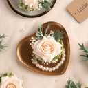 6pcs Champagne Wrist Corsages for Wedding Prom Homecoming and Party | Artificial Silk Rose Corsages with Pearls Wristlet, for Brides and Bridesmaids, the Mother of the Bride