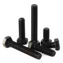 Mellewell M8 x 60mm Hex Head Screw Bolts, Fully Threaded, Alloy Steel Grade 12.9, Black Oxide Finish, Quantity 10
