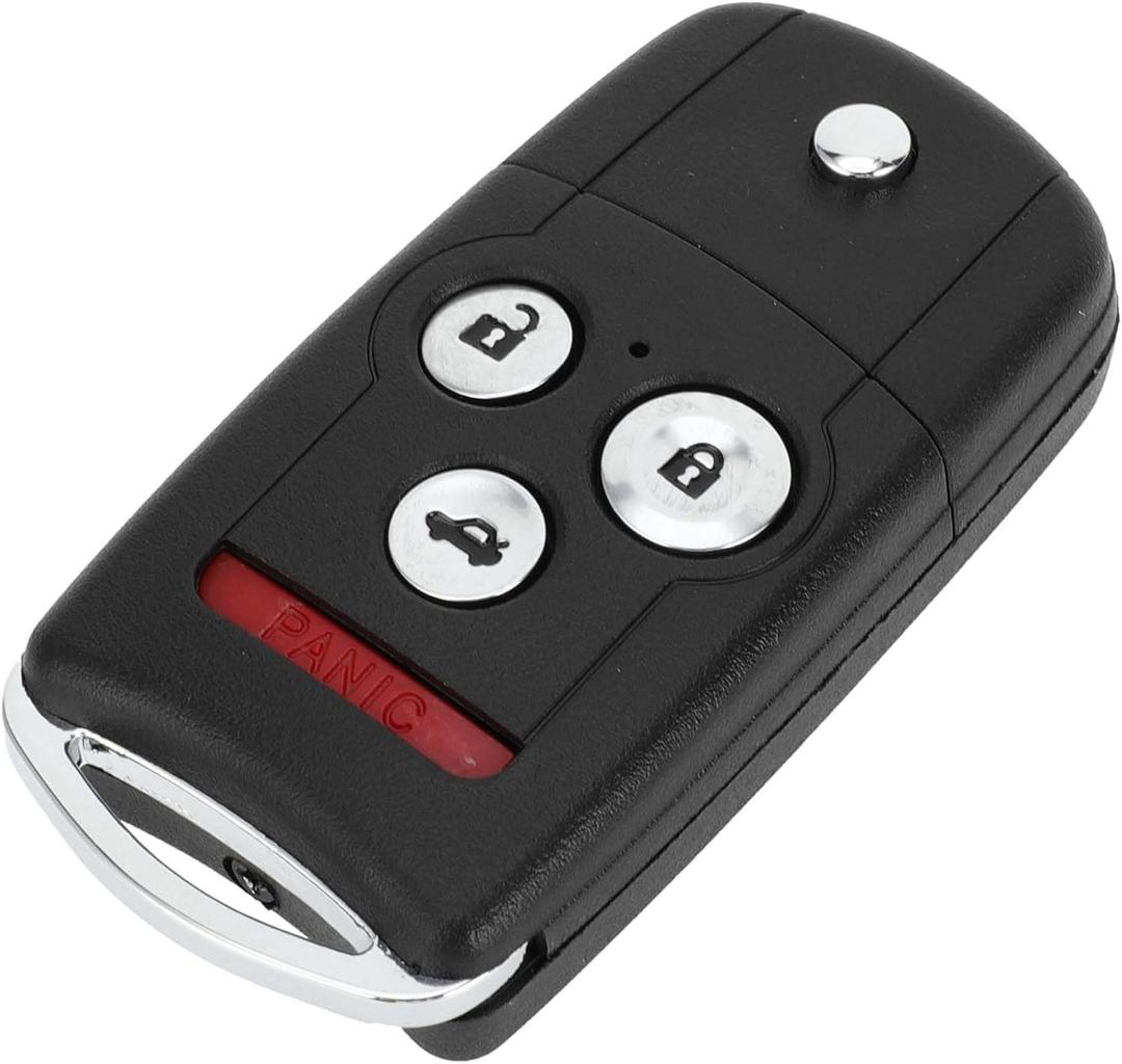 X AUTOHAUX Key Shell Case Keyless Entry Remote Key Fob Replacement Case for Honda Accord 2008-2012 for Acura TL 2007-2014 4 Buttons IYZFBSB802