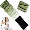 Wrist Weights for Women At Home Ankle Weights Set of 2 (1 lb/2 lbs Each) Adjustable Weighted Wristbands Arm Leg Weights for Women Men Suitable for Walking Swimming Running Pilates Yoga Gym (Green)