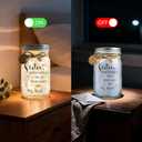 Christmas Gift for Sister  Mason Jar Night Light, LED Glass Jar with Rustic Twine & "For You" Tag, Sentimental Keepsake Lamp, Sister Gifts from Sister or Brother, Cute Home Dcor, Birthday. (Stellar)