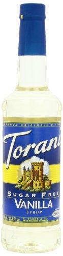 Torani Sugar-Free Syrup, Vanilla, 25.4-Ounce Bottles (Pack of 4)