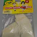 Fun Faces Craft Sticks, 5", Natural, 16 Pieces | Bundle of 10 Packs