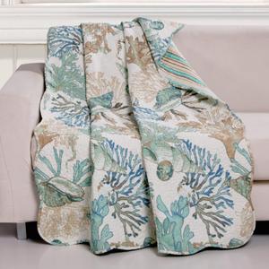 GL-1810ATHR Atlantis Throw Blanket, 50x60-inch, Jade