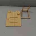 Bamboo Tablet Stand Holder - Adjustable Folding Wood iPad Stand With Chargeable Hole for Desk and Cooking (Tablet A)