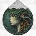 Christmas Decorations Ornaments, Stained Glass Ornament, Christmas Tree Ornaments, 2025 Gift Ornament, Xmas Gift for Friend Family Coworker - Enchanted Fairy