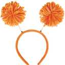 Amscan Pom Pom Headbopper, Party Accessory, Orange