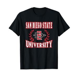 San Diego State Aztecs Laurels Black Officially Licensed T-Shirt M