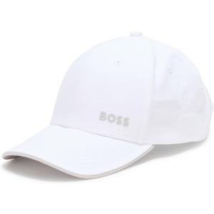 BOSS Mens Bold Logo Cotton Twill Cap (White)