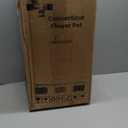 Veradek Mason Series Vega Planter - Round Tall Planter for Indoor or Outdoor Porch/Patio | Made from Plastic-Stone Composite with Drainage Holes | Modern Dcor for, Flowers, Interior Plants (28 inch - 2 Pack, Black)