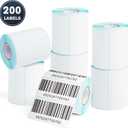 3 x JTIEO 2" x 4" Sticker Labels Direct Thermal Labels 200Pcs Shipping Label, Compatible with Zebra & Rollo Label Printer