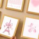 3 x Losyze Pink Room Decor Aesthetic, Pink Coquette Bows Posters,Trendy Girly Preppy Prints (UNFRAMED) (Black)
