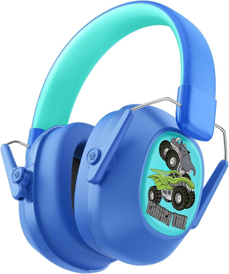 iClever Noise Cancelling Headphones for Kids, SNR 29dB Safety Noise Reduction Ear Muffs for Autism Sensory &Concentration Aid, Ear Hearing Protection for Fireworks/Event/Monster Jam/Concert