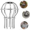 3 x Roof Filter Strainers 4.13X2.95In Stainless Steel Rooftop Drain Covers 2-Pack Gutter Guards for Outdoor Debris Leaf Protection