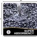 OLANLY Bathroom Rugs 30x20, Extra Soft and Absorbent Microfiber Bath Rugs, Non-Slip, Machine Washable, Quick Dry Shaggy Bath Carpet, Bath Mats for Bathroom Floor, Tub, Shower, Black