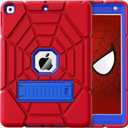 Grifobes for iPad 9th Generation Case, iPad 8th/7th Generation Case 2021/2020/2019, Heavy Duty Shockproof Rugged Protective 10.2" Cover with Stand for iPad 9 8 7 Gen 10.2 inch (Red+Blue)