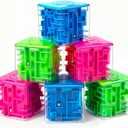 6 Pack Money Maze Puzzle Gift Box, 3D Puzzle Boxes Toy for Money Gift - Maze Magic Cube Toy Brain Teasers for Kids Adults Birthday Party Favors Easter Basket Fillers (Blue, green, red)