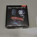 36V 48V Ebike Light Kit, Electric Bike Headlight with Horn, Ebike Tail Light with Turn Signal, Fits Rear Rack Mount Holes 50mm 80mm, Not Compatible with Waterproof Controller (with Brake Light)