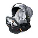 Chicco KeyFit Max Zip ClearLux Infant Car Seat and Base, Rear-Facing Seat for Infants 4-30 lbs., Zip-Open Privacy Shield, Compatible with Chicco Strollers, Baby Travel Gear | Verona/Grey EXP:01-2031