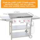 Camp Chef FTG600 32 Inch Griddle Cover, Griddle Accessories, FTG600 Cover, Flat Top Grill Cover for Camp Chef, Great for Outdoors, use as Tabletop, Diamond Plate Aluminum
