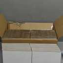 CRUGLA 7x7x2 White Shipping Boxes Set of 40, White Corrugated Cardboard Boxes for Small Business Shipping Mailing Packing