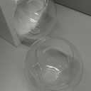 Glooglitter 2 Pack Fixture Replacement Globe Shade 8 Inch Diameter E26 Base 15/8 Inch Fitter Round Glass Globe Lampshade Cover for Pendant Wall Sconce Chandelier Vanity Light (Clear)