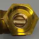 GASHER 1PCS 1-1/2 Inch Brass industrial Gate Valve, Heavy-duty Rotary Sluice Valve With Female x Female Threads, With Wheel Handle, For Water, Oil, Gas