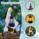Solar Duck Family Garden Statue with Lights, Resin Mother Duck & Ducklings Figurine Outdoor Decor for Lawn Yard Patio Pathway
