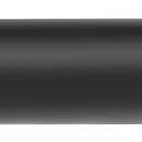 Black Curtain Rods for Windows 18 to 45 Inch(1.5-3.75 Feet),1" Diameter Drapery Rods with Modern Style End Cap Finials,Size:18-45 Inch,Matte Black