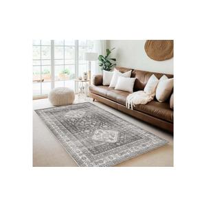 8x10ft Area Rugs for Bedroom, Vintage Area Rug for Living Room, Non Slip Rug, Traditional Print Distressed Farmhouse Rugs, Indoor Floor Accent Carpet, 8x10 Soft Rug for Home, Office, House Decor