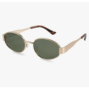 Livho 2025 Trendy Oval Sunglasses - Stylish Polarized Shades for Everyday - Retro Metal Frames