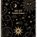 2026-2027 Monthly Planner - 9'' x 11'', Monthly Calendar Planer 2026-2027, JAN. 2026 - DEC. 2027, 2 Years Large Calendar for Month with Tabs, Twin-Wire Spiral Bound, Useful Inner Pocket