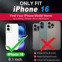 SHIELDON Case for iPhone 16 5G 2024, Genuine Leather Wallet Flip RFID Blocking Card Slot Kickstand Magnetic Shockproof TPU Phone Holder Case Compatible with iPhone 16 6.1" - Evergreen