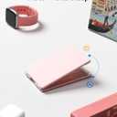 Samsers Bluetooth Foldable Keyboard - Wireless Portable Folding Keyboard, Full-Size Ultra-Slim Rechargeable Connect Up to 3 Devices for iOS, Android, Windows Phone, Tablet, Laptop - Pink
