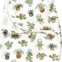 Hudson Baby Unisex Baby Plush Faux Fur Swaddle Wrap (0-3 Months, Plants)