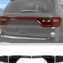 JWWY Taillight Taillamp Rear Light Lamp Cover Shell Trim Fit for 2014-2024+ Dodge Durango Exterior Accessorie Blackened ABS 2PCS