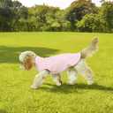 Kuoser 2 Pack Dog Sweater, Soft Dog Sweaters for Small Medium Large Dogs, Sleeveless Pet Fleece Vest,Puppy Pullover Sweatshirt for Boys & Girls, Turtleneck Dogs Winter Coat Clothes (Pink)