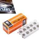 Pack-10 Car 1141 21W Turn Signal Light, 12V BA15S Single Contact Flat Foot Single Filament Halogen Lamp, Super Bright Shockproof Bulb Replacement, Universal for Cars (Transparent #02)