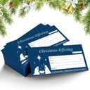 Cholemy 500 Pcs Christmas Offering Envelopes - 6.3 x 3.1 Inch Tithes and Offering Envelopes for Religious Tithe Donation - Bulk Christmas Church Supplies (Star)