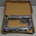 12 Pack - L 10" x H 6" x W1.5, 5mm Thick Black L Shelf Bracket, Iron Shelf Brackets, Metal Shelf Brackets, Floating Shelf, Shelf Supports with Screws