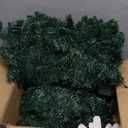 2 Pack Christmas Garlands with Lights, Artificial Pre-lit Garland Christmas for Stairs, 9FT Lighted Garlands with Timer, Battery Operated Christmas Garland for Mantle