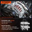 New Alternator Replacement Compatible with 2013-2017 Honda Accord L4 2.4L Automatic CVT Transmission Replace# 14489N 14489 31100-5A2-A02RM AMT0277 AHGA88 31100-5A2-A02