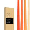 Viyffo Taper Candles, 12 Inch, 4 Pack, Orange  Unscented, Smokeless Design, Up to 8-Hour Burn  Tall Candlesticks for Table Decor, Weddings & Dinners