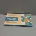 Silicone Countertop Tray  Small 7.8" Bathroom Vanity Organizer for Soap Dispenser, Lotion Bottles, Perfume, Candles, Keys  Shatterproof Sink Tray (Single - Small (7.8" x 3.9" x 0.8"), Black)