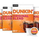 Dunkin’ Original Blend Medium Roast Coffee, Keurig K Cup Pods, 22 Count Box, 4 Pack BBD  MAR-21-2027