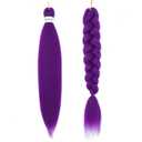 Purple Braiding Hair Pre Stretched Synthetic Braiding hair Extensions for Women, Purple Hair Extensions for Stage Party Halloween Costume Cosplay 48 Inch 2 Packs