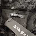 Allegra K Women's Cropped Faux Fur Jacket Lapel Cardigan Shrug 2024 Winter Fluffy Faux Fur Coat M