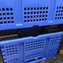 Collapsible Shopping Cart with Wheels, 200 lbs Capacity Grocery Cart