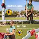 CROWN SHADES 10x10 Pop Up Canopy - Beach Tent with One Push Setup - Easy Outdoor Sun Shade for Events, Parties, Camping - Gazebo with STO-N-Go Cover Bag, Silver Coated Top, Red